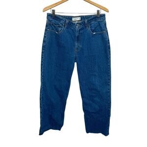 ABERCROMBIE Women's 31 12R Curve Love The 90s Relaxed High Rise Denim Jean Raw